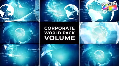 Download Corporate World Pack for FCPX Apple Motion Template