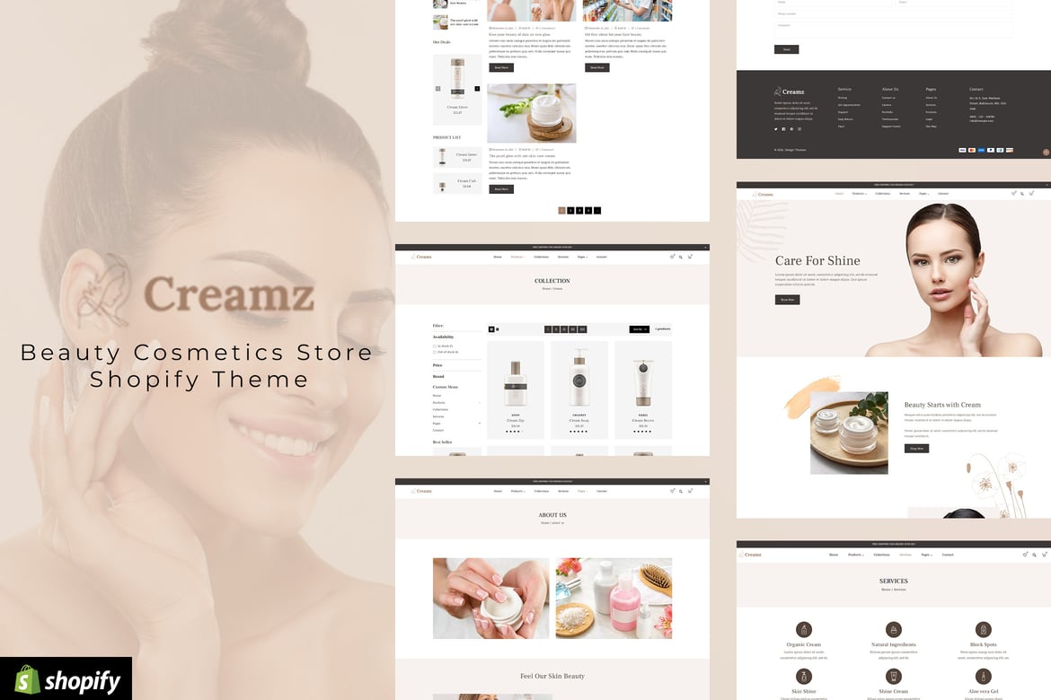 Download Creamz - Beauty Shopify Theme