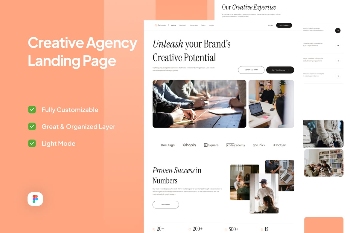 Download Creative Agency Landing Page - Innovarte Figma Design