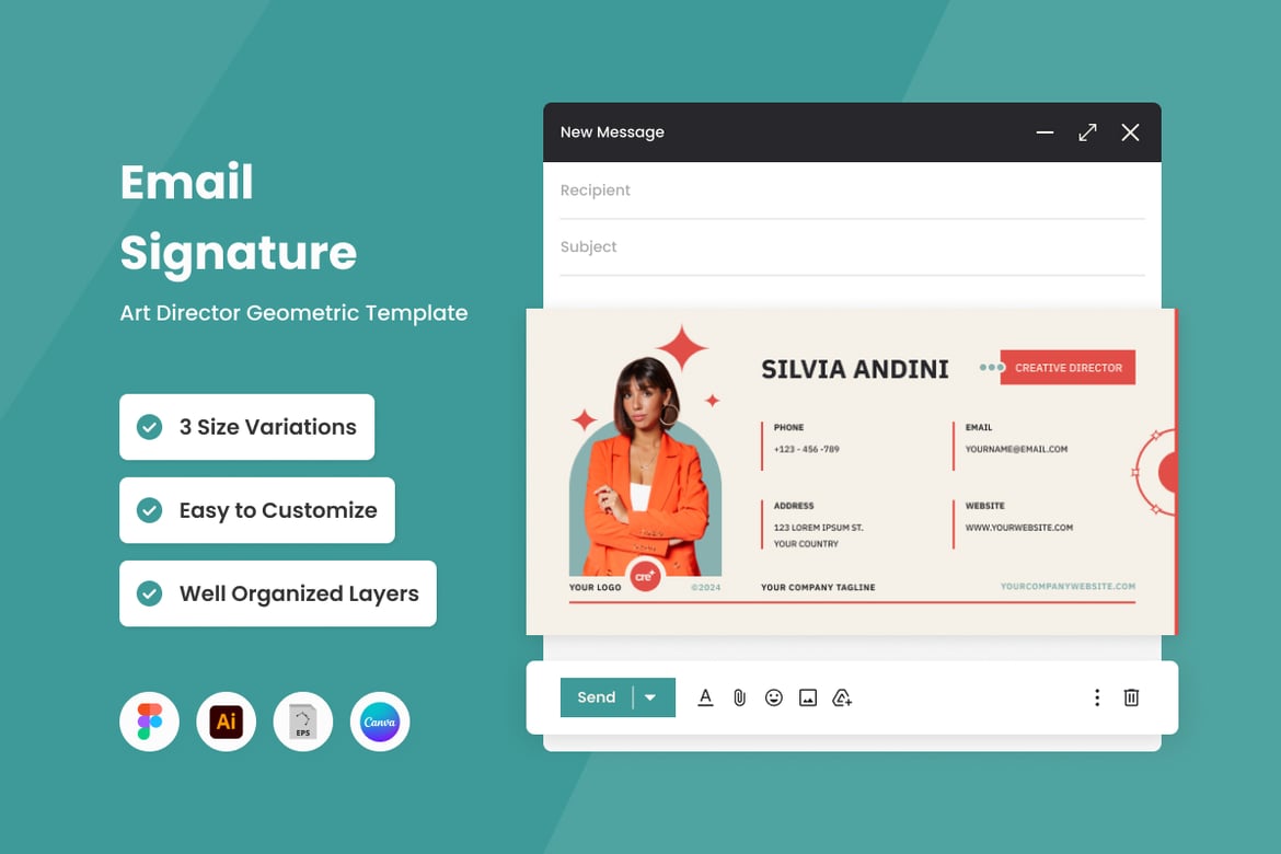Download Creative Director - Email Signature Template V1 Figma Design