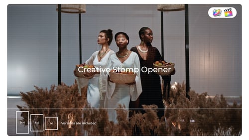 Download Creative Stomp Opener for Apple Motion and FCPX Apple Motion Template