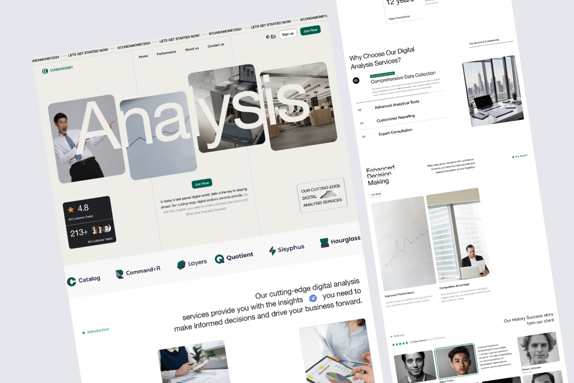 Download Cundamoney - Digital Analyis Website Figma Design