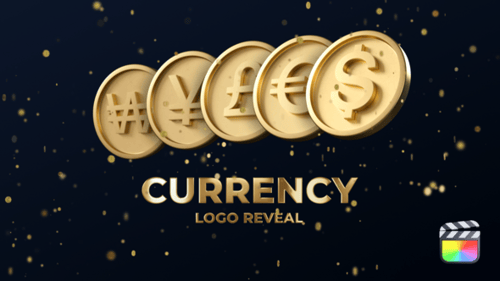 Download Currency Coins Logo Reveal Apple Motion Template