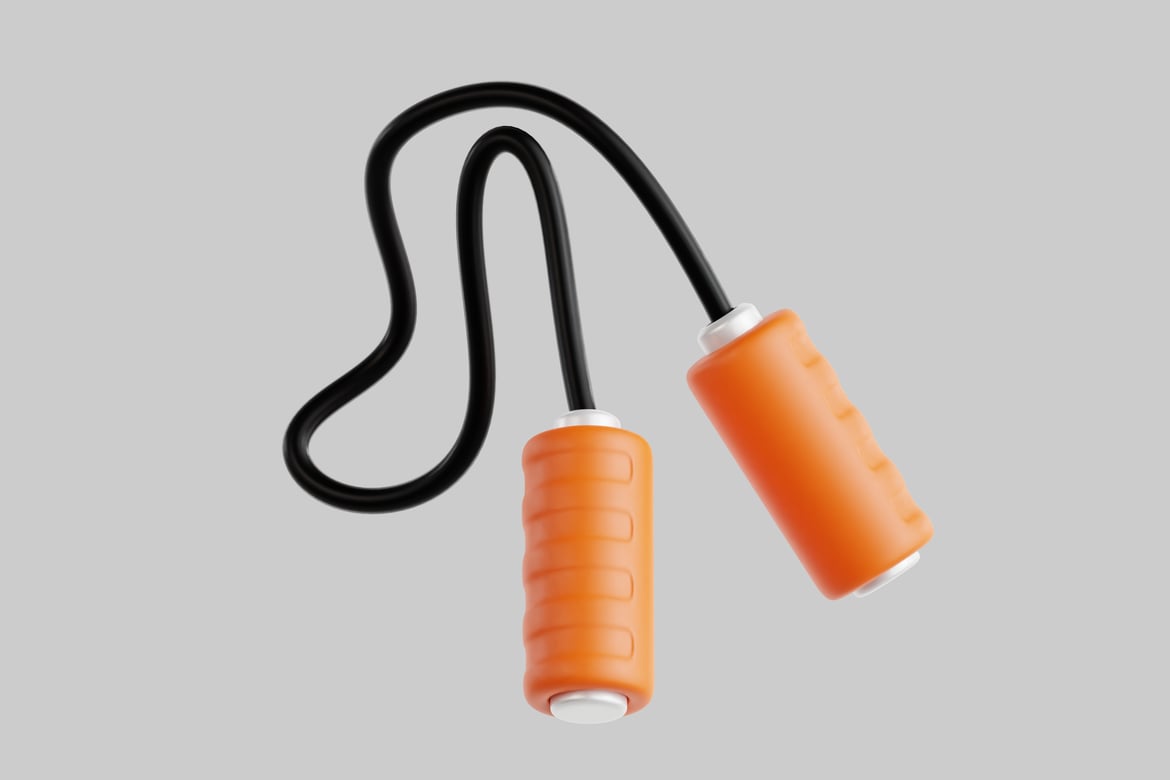 Download Curved tube with orange handles 3D Model