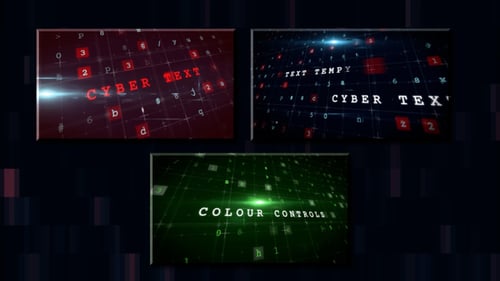 Download Cyber Text Premiere Pro Template