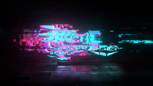 Download Cyberpunk Glitch Logo Reveal After Effect Template