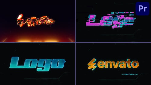 Download Cyberpunk Logo Reveal Premiere Pro Premiere Pro Template