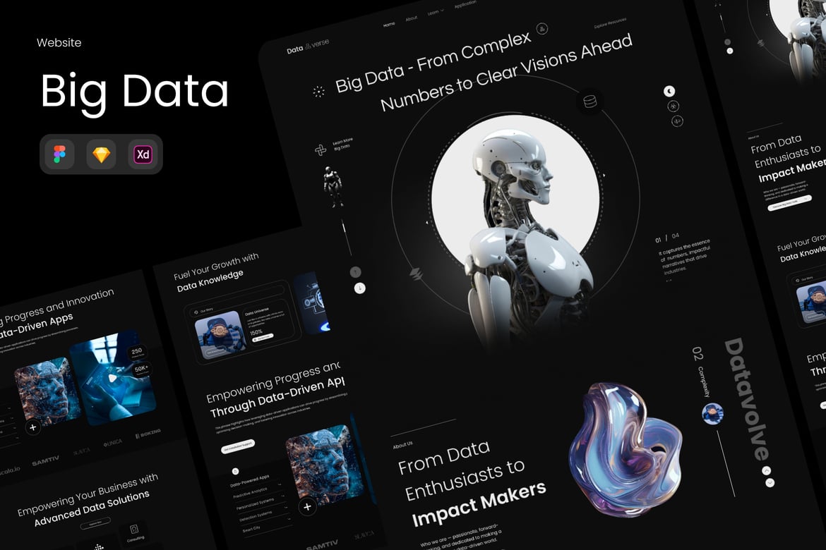 Download Dataverse - Big Data Website Figma Design