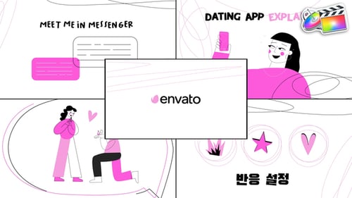 Download Dating App Explainer for FCPX Apple Motion Template