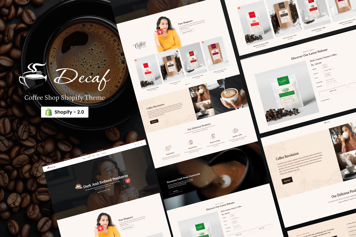 Download Decaf - Coffee Shop Shopify Theme