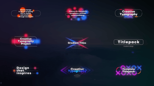 Download Deep Gradient Titles | Premiere Pro Premiere Pro Template