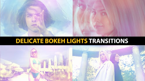 Download Delicate Bokeh Lights Transitions Premiere Pro Template