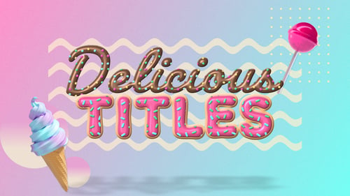 Download Delicious Titles Premiere Pro Template