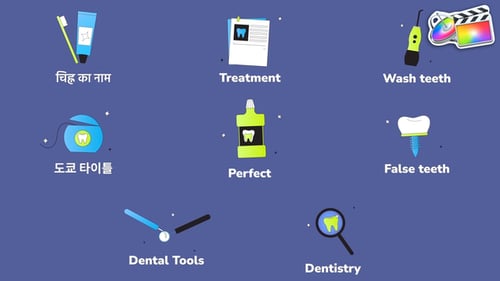 Download Dental Care Icons And Titles for FCPX Apple Motion Template