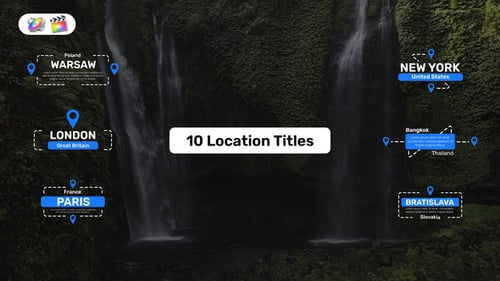 Download Design Location Titles for FCPX Apple Motion Template