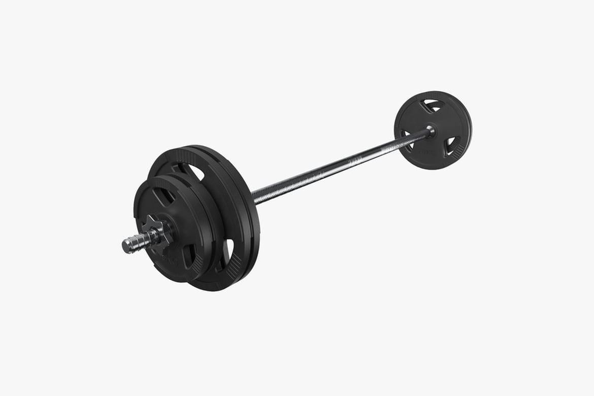 Download Diagonal Composition of A Loaded Barbell 3D Model