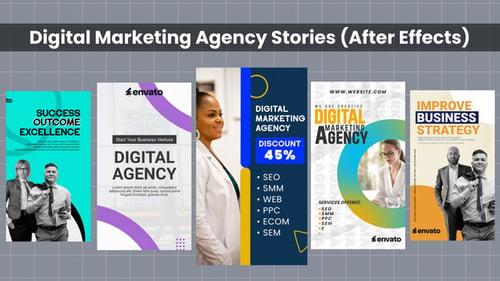 Download Digital Marketing Agency Stories - Ads Promo After Effect Template