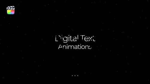 Download Digital Text Animations Apple Motion Template