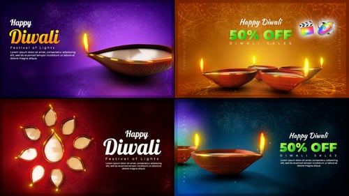 Download Diwali Greetings Pack Apple Motion Template