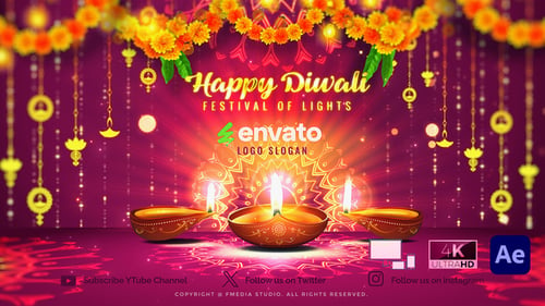 Download Diwali Lighting Festival After Effects Template