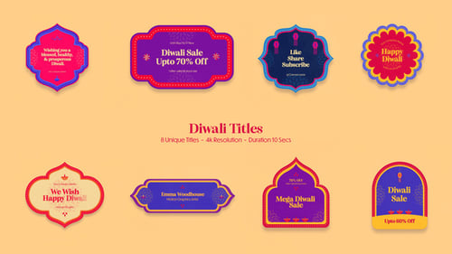 Download Diwali Titles After Effect Template