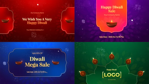 Download Diwali Wishes & Sale Pack After Effect Template