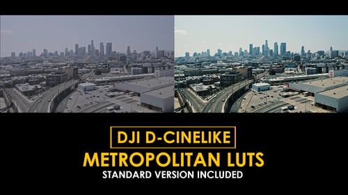 Download DJI D-Cinelike Metropolitan Color LUTs Apple Motion Template