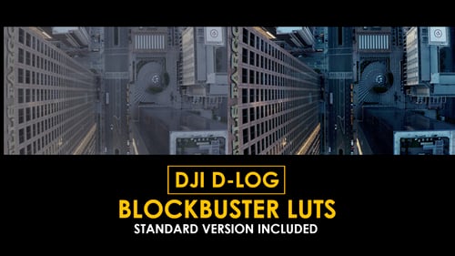 Download DJI D-Log Blockbuster LUTs Apple Motion Template