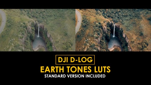 Download DJI D-Log Earth Tones Color LUTs Apple Motion Template