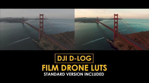 Download DJI D-Log Film Drone Color LUTs Apple Motion Template