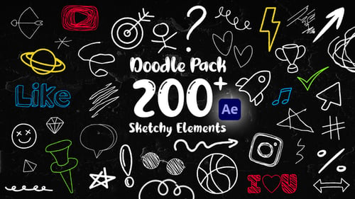 Download Doodle Pack After Effect Template