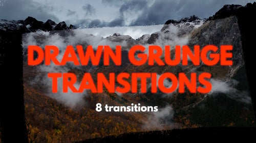 Download Drawn Grunge Transitions Premiere Pro Template