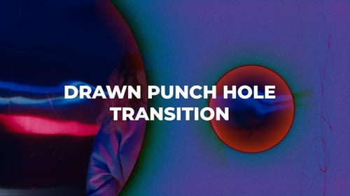 Download Drawn Punch Hole Transition Apple Motion Template