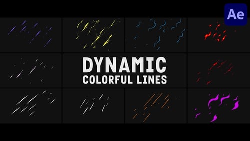 Download Dynamic Colorful Lines for After Effects