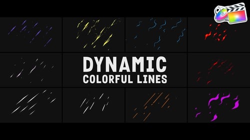 Download Dynamic Colorful Lines for FCPX Apple Motion Template