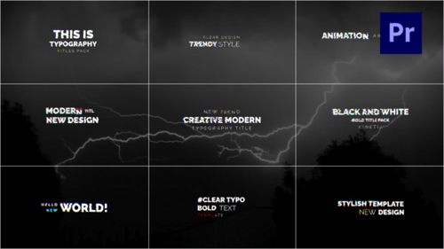 Download Dynamic Glitch Titles And Text Animation / Pr Premiere Pro Template