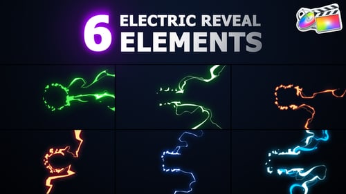 Download Electric Reveal Elements | FCPX Apple Motion Template