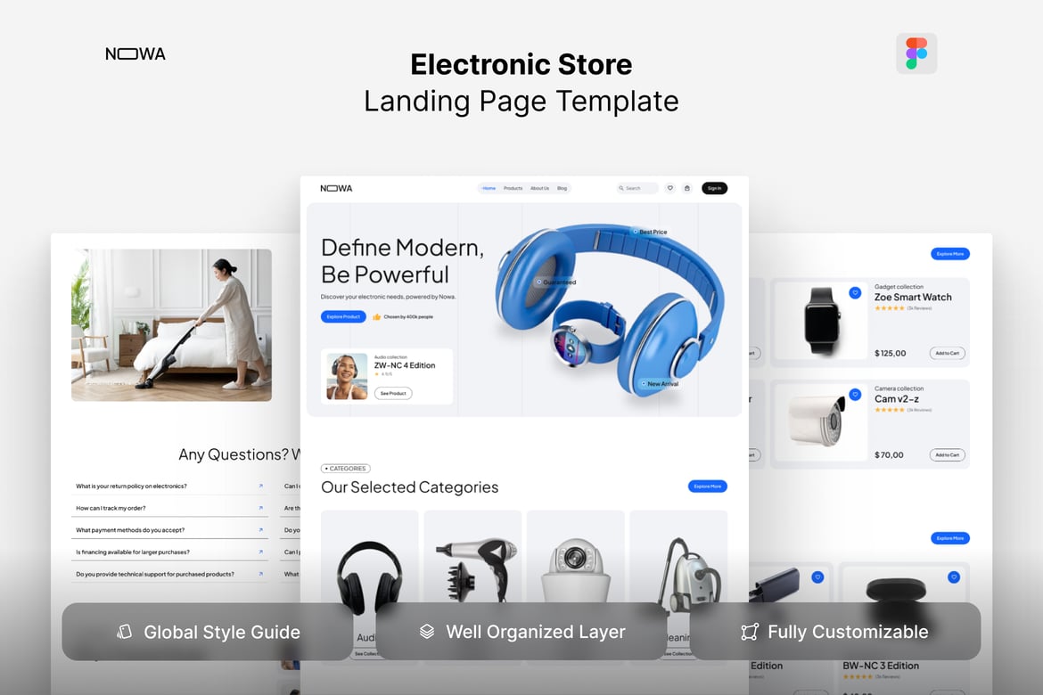 Download Electronic Store Website Design Figma Design