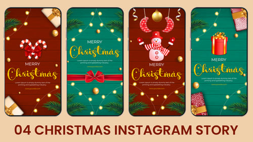 Download Elegant Christmas Day Instagram Story After Effect Template