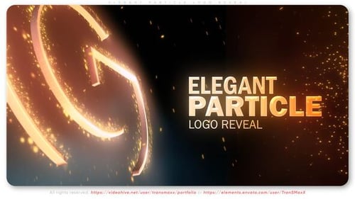 Download Elegant Particle Logo Reveal After Effect Template