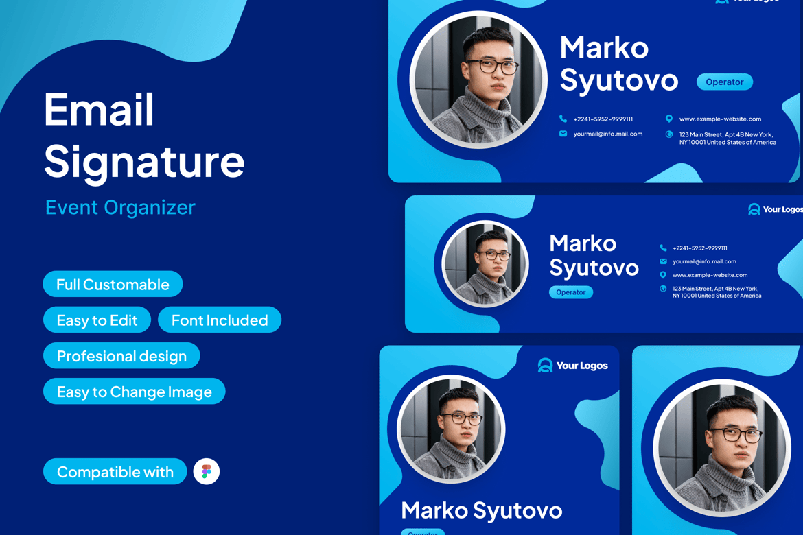 Download Email Signature for Event Operator Figma Design