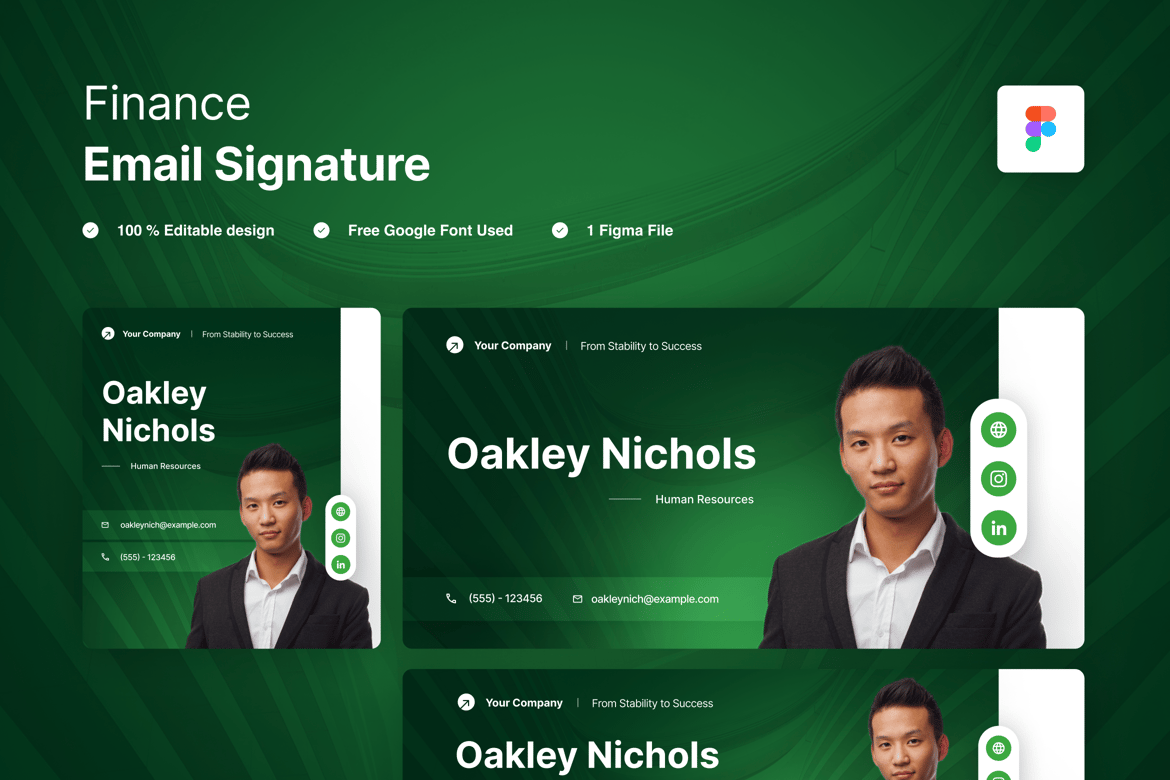 Download Email Signature for Human Resources Figma Design