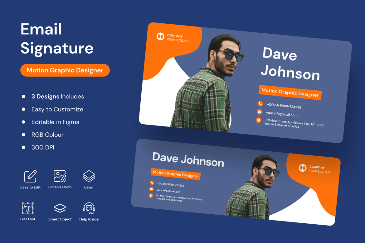 Download Email Signature for Motion Graphic Figma Design