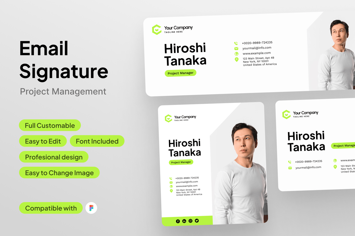 Download Email Signature for Project Manager Figma Design