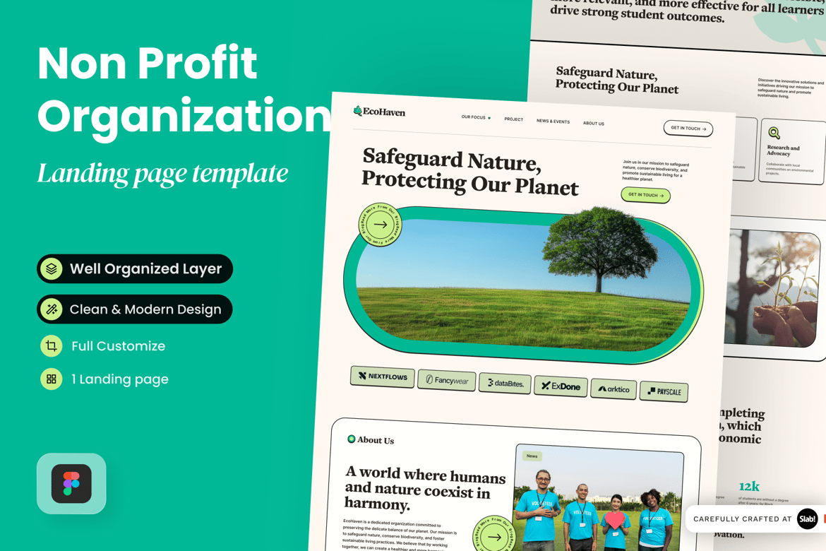 Download Environmental Non-Profit Organization NGO Figma Design