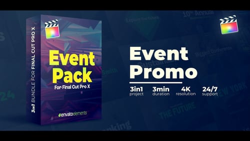 Download Event Promo Pack Apple Motion Template