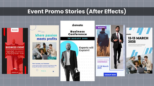 Download Event Promo Stories - Corporate Business After Effect Template