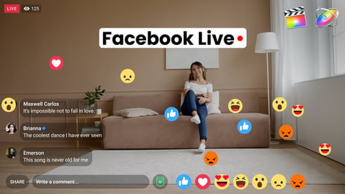 Download Facebook Live Apple Motion Template