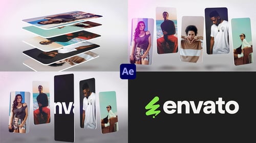 Download Fashion Cards Logo for After Effects After Effect Template