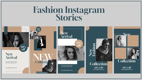 Download Fashion instagram stories After Effects Template